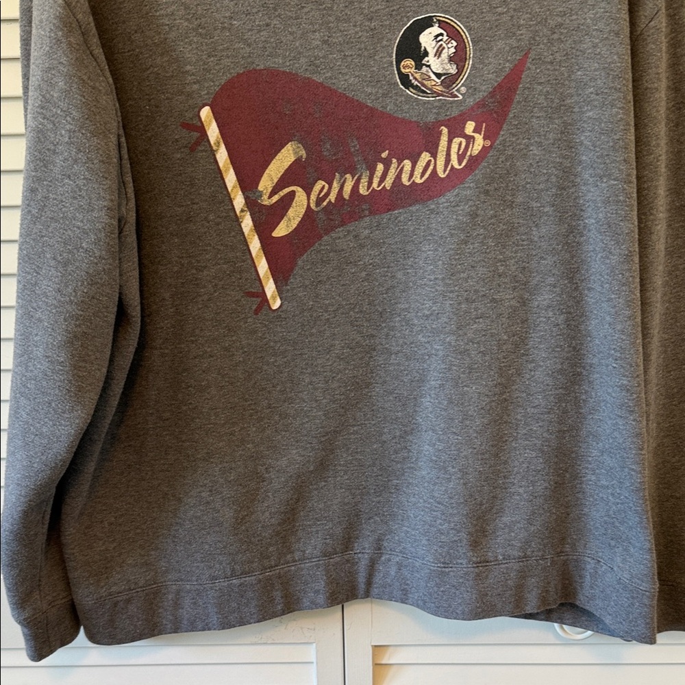 Knights Apparel Gray Seminoles Sweatshirt Size 2X - Picture 3 of 7